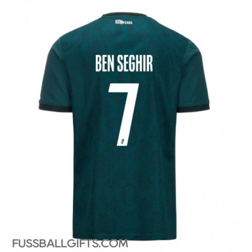AS Monaco Eliesse Ben Seghir #7 Fußballbekleidung Auswärtstrikot 2024-25 Kurzarm